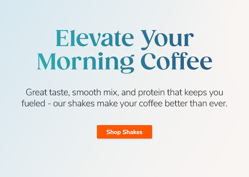 Elevate Your Morning Coffee - Our shakes make your coffee better than ever. Shop Shakes