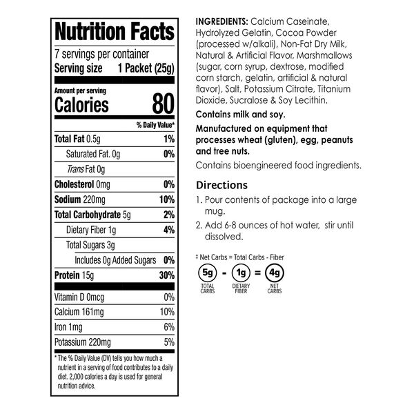 Protein Hot Chocolate (7ct) image number null