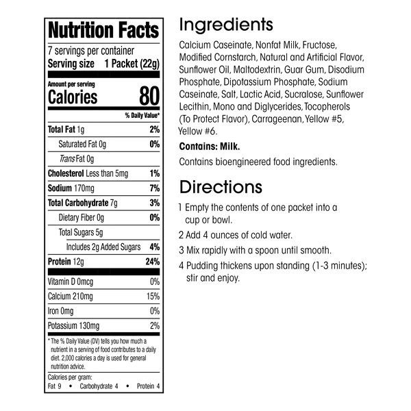 Protein Pudding Mix (7ct) image number null