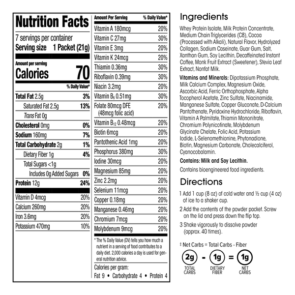 Keto Meal Shake (7ct) image number null