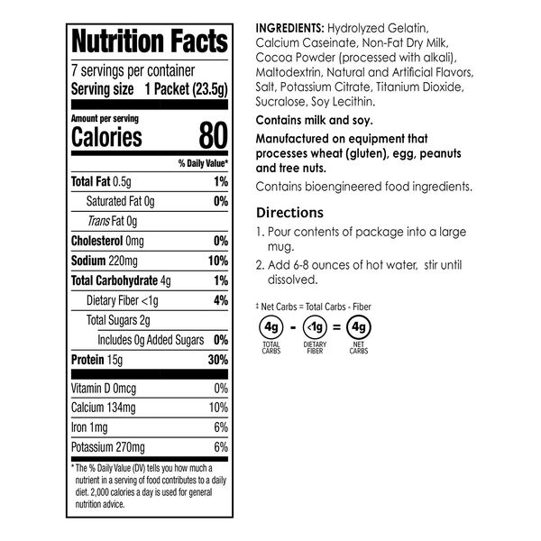 Protein Hot Chocolate (7ct) image number null
