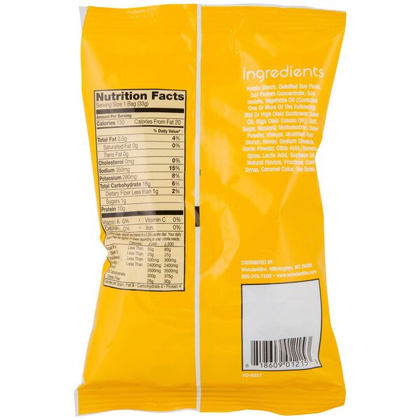 Protein Cracker Snack Chips, Honey Mustard (1 Bag) image number null