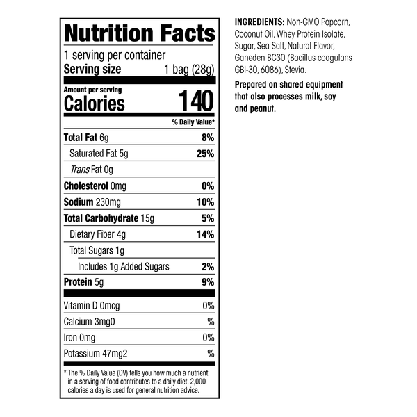 ProPop Protein Popcorn Snack image number null