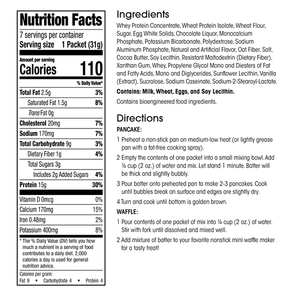 Protein Pancake & Waffle Mix (7ct) image number null