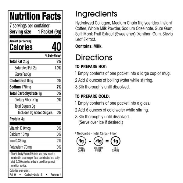 Instant Keto Coffee (7ct) image number null