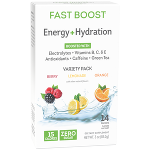 FAST BOOST Energy & Hydration Drink Mix, Variety Pack (14ct)