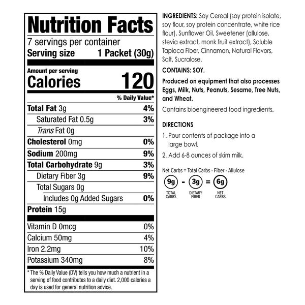 Low Carb Protein Cereal (7ct) image number null