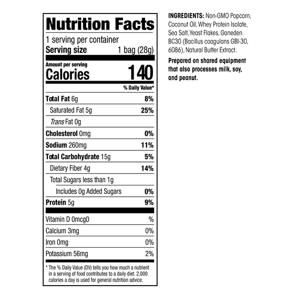 ProPop Protein Popcorn Snack image number null
