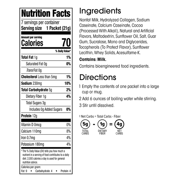 Protein Cappuccino & Hot Chocolate (7ct) image number null
