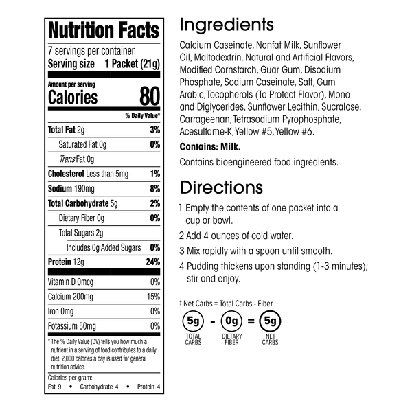 Protein Pudding Mix (7ct) image number null